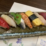 寿し肴和志 - ◉上寿司　3,200円（税込）左半分❗️