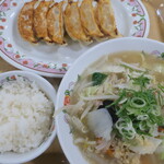 餃子の王将 - 野菜たっぷり生姜タンメンフェアセットＢ＋餃子３個