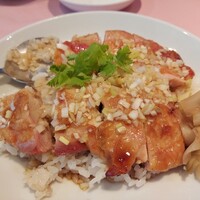 シェフス - 海南丼(ひと口食べた後)