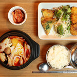 Pure tofu jjigae set meal