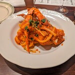 TRATTORIAつくしぐみ - ワタリガニのリングイネ?