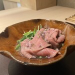 肉懐石 凜然 - 但馬牛サーロインと京水菜のしゃぶしゃぶ