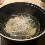 肉懐石 凜然 - 小田原産金目鯛と山伏茸の椀