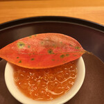 日本料理 太月 - 量少なめコース２３１００円。いくらの玉締め。新物いくらは、プチプチの食感が心地よく、玉子との相性も良かったです。