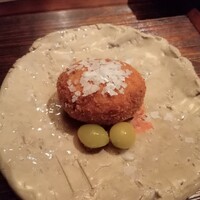 お料理 うち山 - 朝倉市産里芋のコロッケ