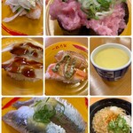 Sushiro - エビアボカド、サーモ、エビバジル、イワシ…等も注文
