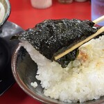 家系ラーメン王道 いしい - ライスに海苔