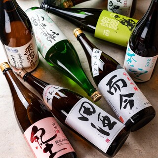为您准备了种类丰富的日本酒。也有季节限定。