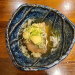 Soba Shukou Tachibana An - お通し（２０２３年１０月訪問時）