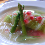 手打ち蕎麦とフレンチの やな木 - ＜2013年10月＞白身魚の白菜むし、ざくろソース