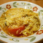 サイゼリヤ - エビと野菜のトマトクリームリゾット