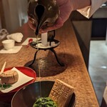 万 - 一人一品、選びきれなくて追加した最中。ASAKO  IWAYANAGIさんのジェラート。美味しくないわけない(⁠≧⁠▽⁠≦⁠)