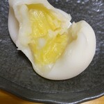 もち久 - 断面　綺麗にきれませんでした
