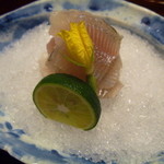 たか田八祥 - 鮎のせごしアップ