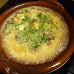 たか田八祥 - 鮎雑炊は土鍋で炊き上げる