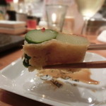 浪花ろばた 頂鯛 - ホントに太いアスパラだ、、ﾎﾟｯ♪