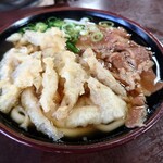 立花うどん - 肉ごぼ天うどん