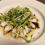 オステリアカキ - 真ダコのカルパッチョ(1,500円) 
