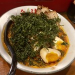 Karashibi Miso Ramen Kishin - 麺ハーフ 増し増し 味玉