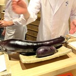 日本橋 蕎ノ字 - ◎長なすと三島なす