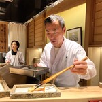 日本橋 蕎ノ字 - ◎車海老の天ぷらからスタート！