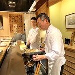 日本橋 蕎ノ字 - ◎松茸を揚げて行く！