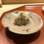 日本橋 蕎ノ字 - ◎蕎麦がきはそばの粗挽きは風味豊かな味。