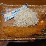 まるは食堂 - 海老フライ