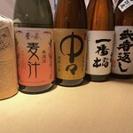 手打蕎麦 ごとう - 麦焼酎、米焼酎、黒糖焼酎、泡盛