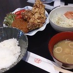 大阪バール - 唐揚げ＆コロッケランチ