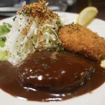 グリルばらの木 - ハンバーグ&鯛クリームコロッケ