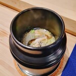 Hidetora - 前菜　貝と野菜蒸
