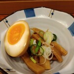 俺の中華たなか家 - 「サービスおつまみ」は「味玉」と「メンマ」♬嬉しい対応ですね(*´艸｀*)