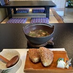 郷土料理ともん - きのこと山菜の鍋・焼きおにぎり