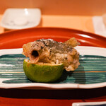 銀座 しのはら - 琵琶湖子持ち鮎のから揚げ