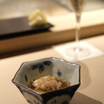 鮨&BAR 不二楼 - 釜揚げ湯葉とナス