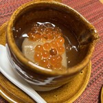 肴や 純しん - 胡麻豆腐のいくらあんかけ