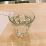 HAYAKAWA coffee - 初めに出されたお水
