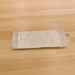 HAYAKAWA coffee - 初めに出されたお手拭き