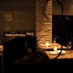 Oysterbar&Wine BELON - 壁には牡蠣の絵が描かれています