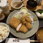 Ton Kyuu - ヤマトロース&カキフライ定食2,308円