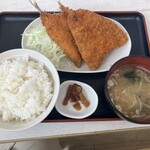 西湘パーキングエリア（上り）フードコート - アジフライ定食