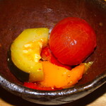 小さな食堂 山ひこ - 野菜とキノコのマリネ！