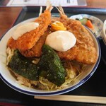 そば切り すず庵 - アジフライ丼