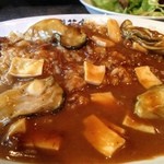 広島産大粒カキとエリンギのカレー（カキが４つも入ってました）