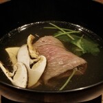 和食しんくろ - 仙台牛サーロインと松茸のお椀