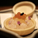 和食しんくろ - 新いくらと富山県白海老の最中