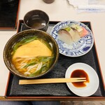 満寿形屋 - きつねうどんセット1300円