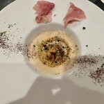 ダンデライオン - スープ。生ハムもあって豪華