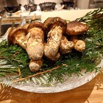 新地 やま本 - この日は岩手の松茸でした。